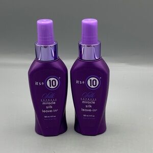 Two new bottles of It’s a 10 Silk Express Miracle Silk Leave-in conditioner 4 oz